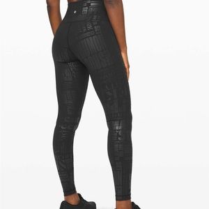 Lululemon embossed 20YR manifesto leggings